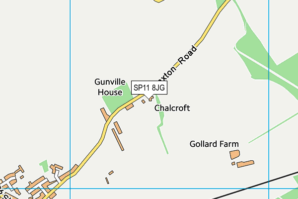 Monxton And Grateley Golf Centre map (SP11 8JG) - OS VectorMap District (Ordnance Survey)