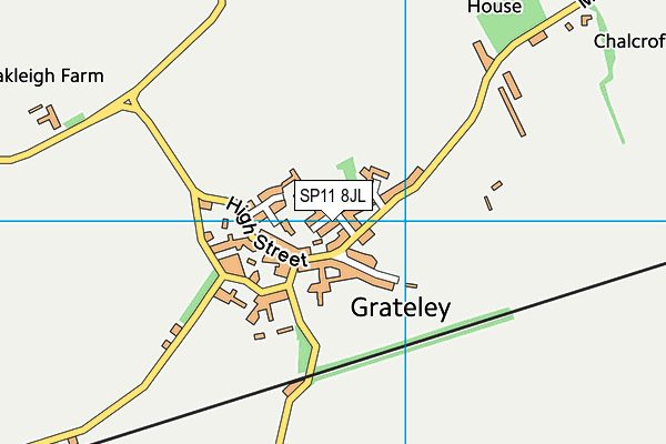 SP11 8JL map - OS VectorMap District (Ordnance Survey)