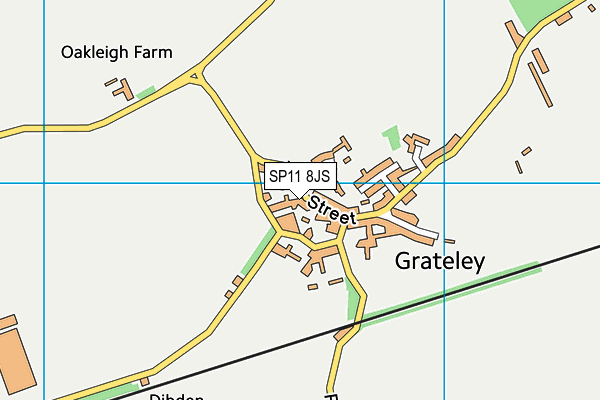 Grateley Primary School map (SP11 8JS) - OS VectorMap District (Ordnance Survey)
