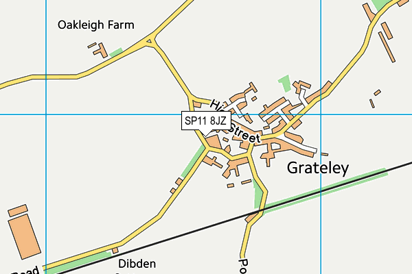 SP11 8JZ map - OS VectorMap District (Ordnance Survey)