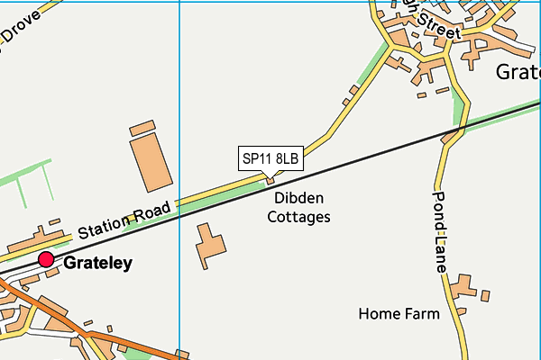 SP11 8LB map - OS VectorMap District (Ordnance Survey)