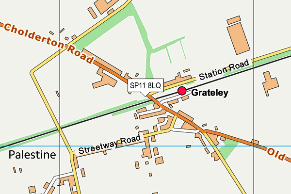 SP11 8LQ map - OS VectorMap District (Ordnance Survey)