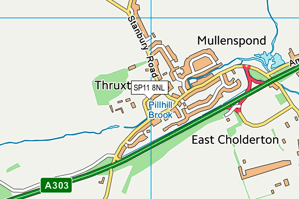 SP11 8NL map - OS VectorMap District (Ordnance Survey)