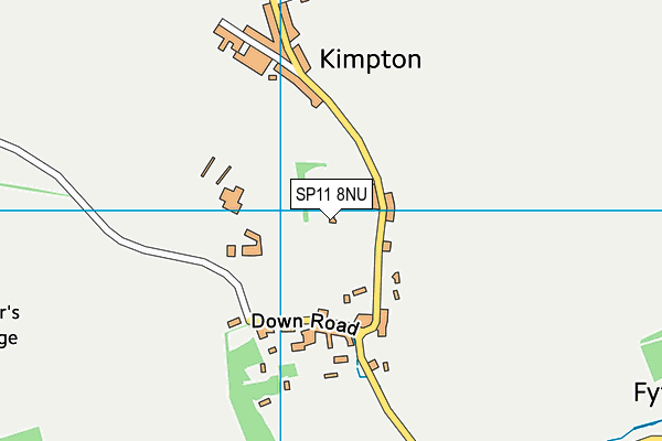 SP11 8NU map - OS VectorMap District (Ordnance Survey)