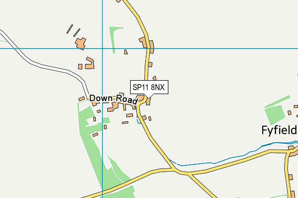 SP11 8NX map - OS VectorMap District (Ordnance Survey)