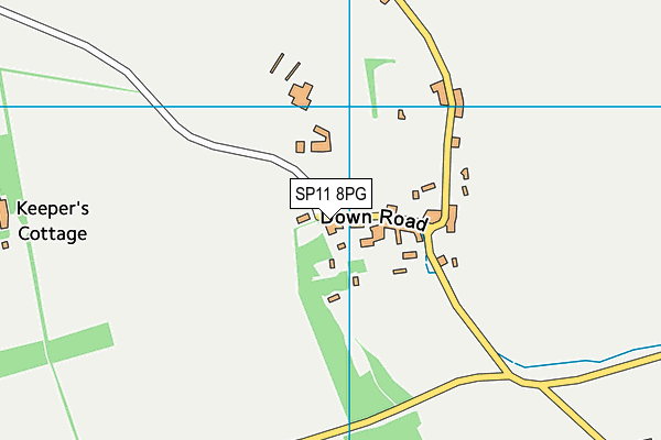 SP11 8PG map - OS VectorMap District (Ordnance Survey)
