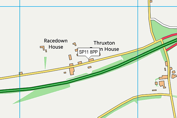 SP11 8PP map - OS VectorMap District (Ordnance Survey)