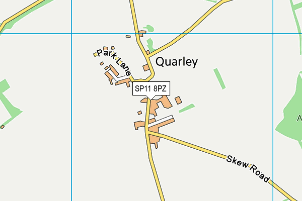 SP11 8PZ map - OS VectorMap District (Ordnance Survey)