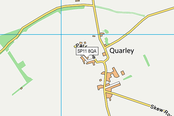 SP11 8QA map - OS VectorMap District (Ordnance Survey)