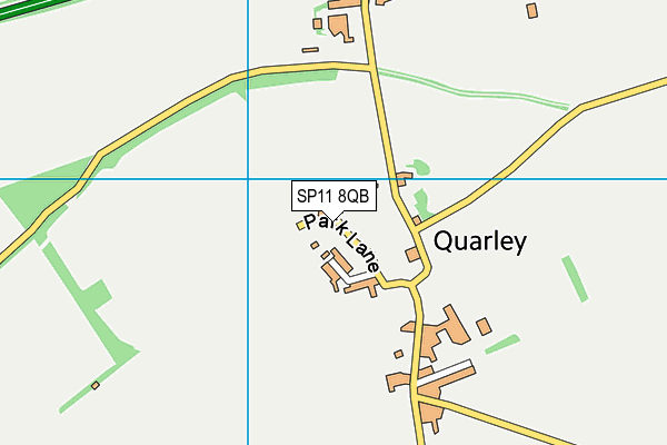 SP11 8QB map - OS VectorMap District (Ordnance Survey)
