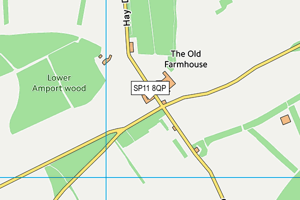SP11 8QP map - OS VectorMap District (Ordnance Survey)