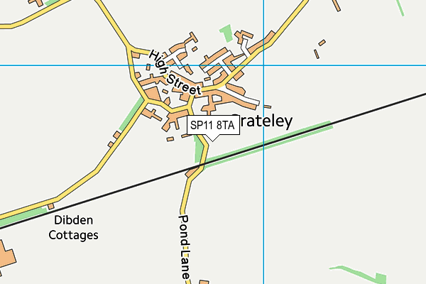Grateley House School map (SP11 8TA) - OS VectorMap District (Ordnance Survey)