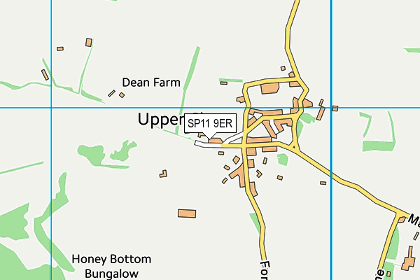 SP11 9ER map - OS VectorMap District (Ordnance Survey)