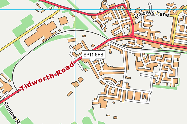 SP11 9FB map - OS VectorMap District (Ordnance Survey)