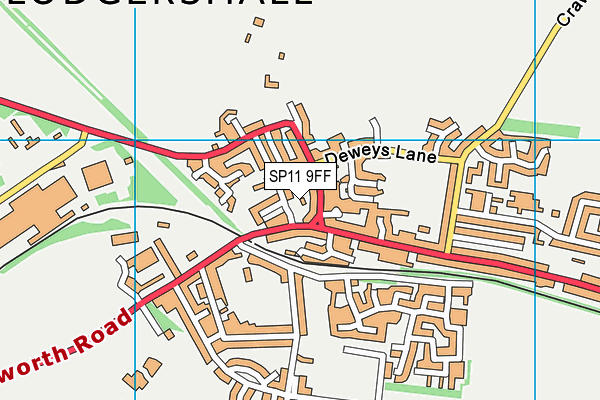 SP11 9FF map - OS VectorMap District (Ordnance Survey)