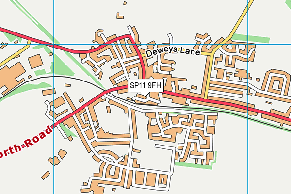 SP11 9FH map - OS VectorMap District (Ordnance Survey)