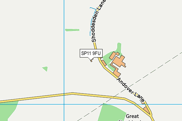 SP11 9FU map - OS VectorMap District (Ordnance Survey)
