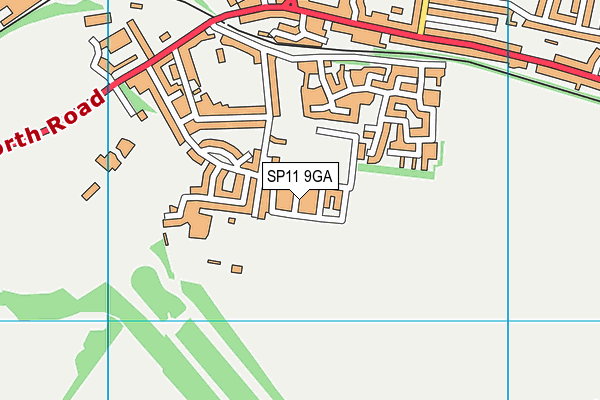 SP11 9GA map - OS VectorMap District (Ordnance Survey)