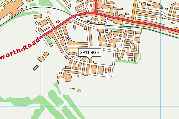 SP11 9GH map - OS VectorMap District (Ordnance Survey)