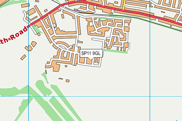 SP11 9GL map - OS VectorMap District (Ordnance Survey)