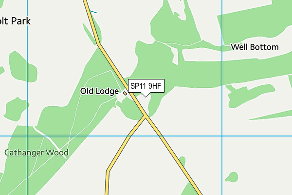SP11 9HF map - OS VectorMap District (Ordnance Survey)