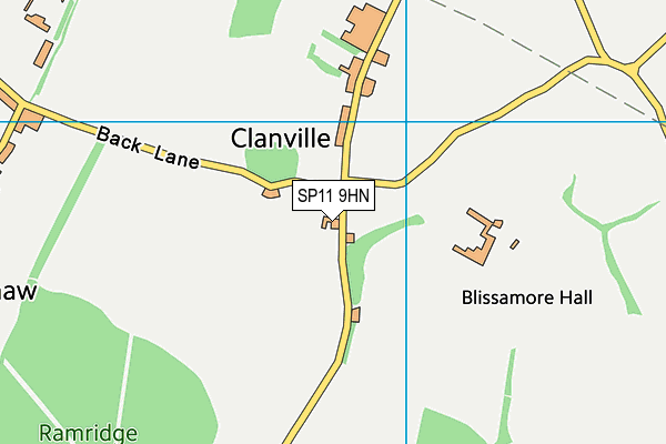 SP11 9HN map - OS VectorMap District (Ordnance Survey)