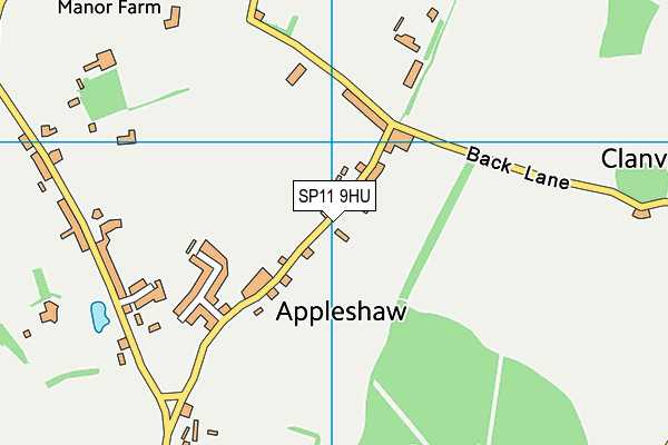 SP11 9HU map - OS VectorMap District (Ordnance Survey)