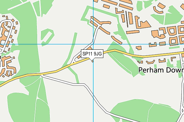 SP11 9JG map - OS VectorMap District (Ordnance Survey)