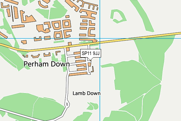 SP11 9JJ map - OS VectorMap District (Ordnance Survey)