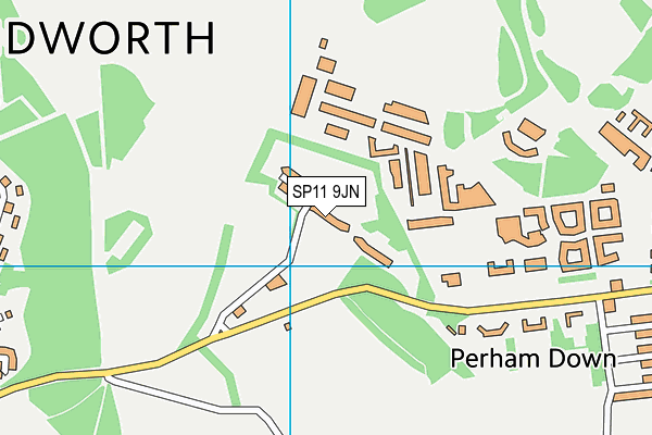 SP11 9JN map - OS VectorMap District (Ordnance Survey)