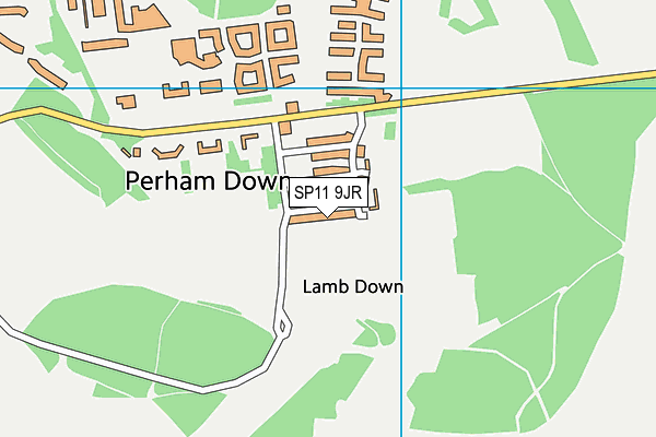 SP11 9JR map - OS VectorMap District (Ordnance Survey)