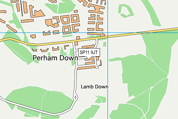 SP11 9JT map - OS VectorMap District (Ordnance Survey)