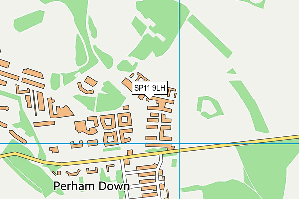 SP11 9LH map - OS VectorMap District (Ordnance Survey)