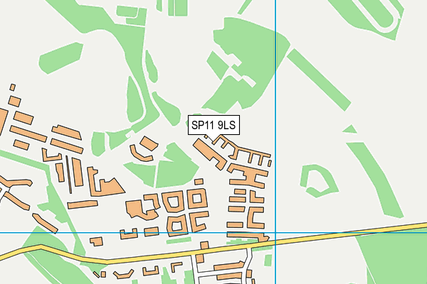SP11 9LS map - OS VectorMap District (Ordnance Survey)