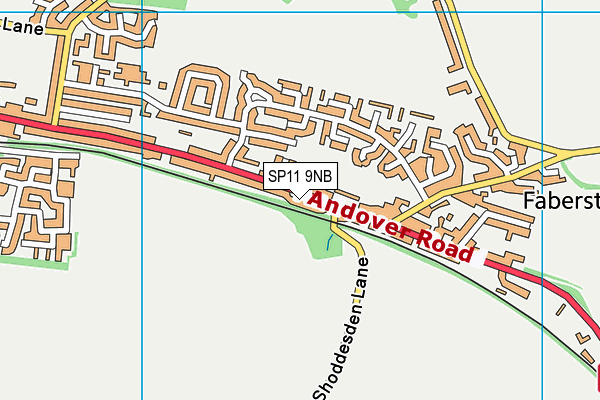 SP11 9NB map - OS VectorMap District (Ordnance Survey)