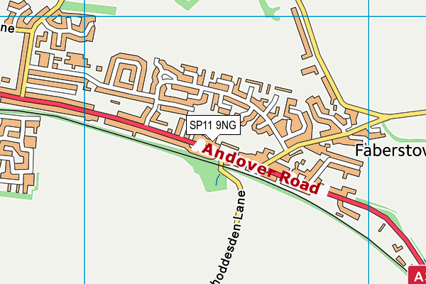 SP11 9NG map - OS VectorMap District (Ordnance Survey)