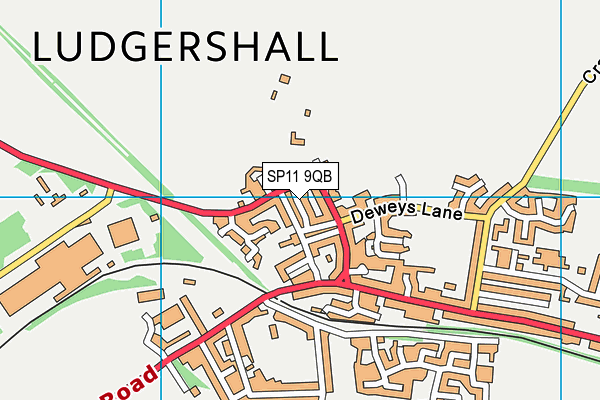 SP11 9QB map - OS VectorMap District (Ordnance Survey)