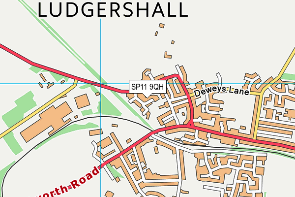 SP11 9QH map - OS VectorMap District (Ordnance Survey)