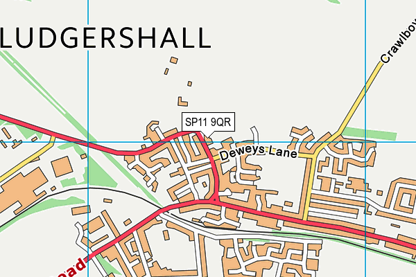 SP11 9QR map - OS VectorMap District (Ordnance Survey)