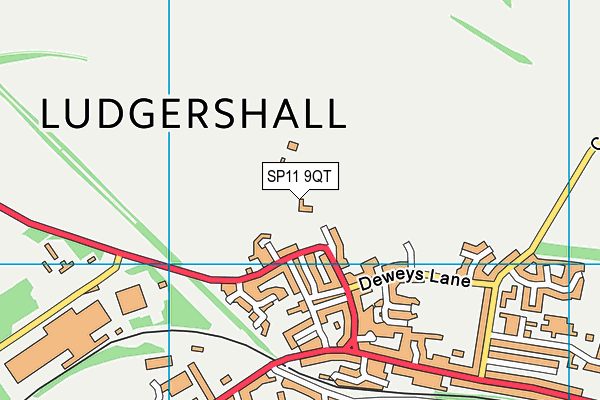 SP11 9QT map - OS VectorMap District (Ordnance Survey)