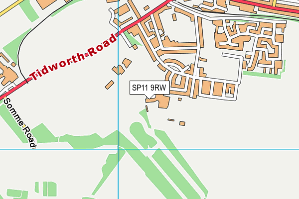 SP11 9RW map - OS VectorMap District (Ordnance Survey)