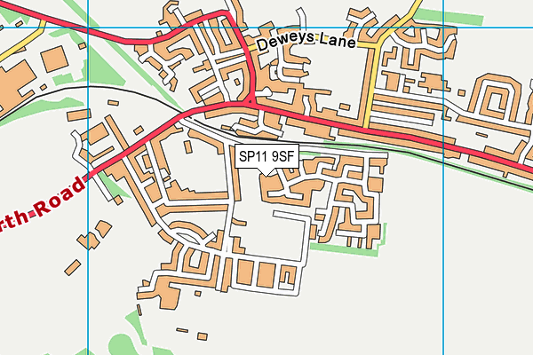 SP11 9SF map - OS VectorMap District (Ordnance Survey)