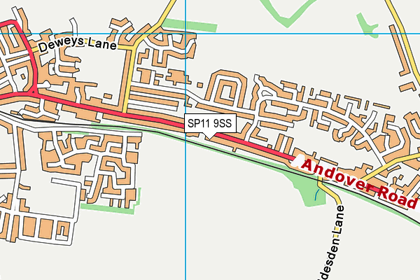 SP11 9SS map - OS VectorMap District (Ordnance Survey)