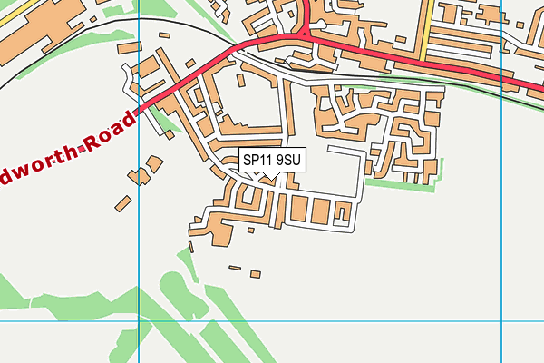 SP11 9SU map - OS VectorMap District (Ordnance Survey)