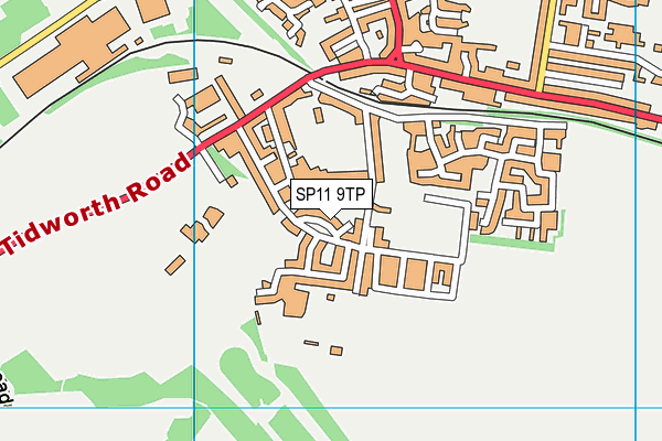 SP11 9TP map - OS VectorMap District (Ordnance Survey)