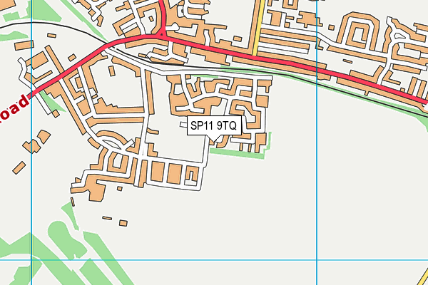 SP11 9TQ map - OS VectorMap District (Ordnance Survey)