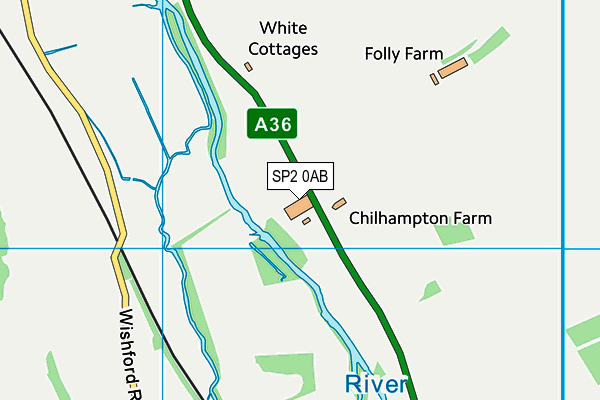 SP2 0AB map - OS VectorMap District (Ordnance Survey)