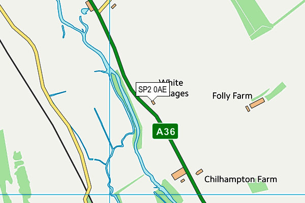 SP2 0AE map - OS VectorMap District (Ordnance Survey)