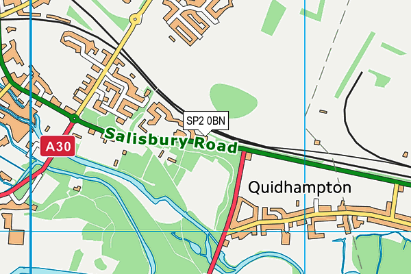 SP2 0BN map - OS VectorMap District (Ordnance Survey)