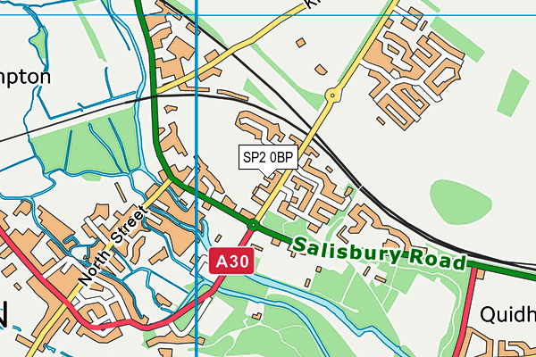 SP2 0BP map - OS VectorMap District (Ordnance Survey)